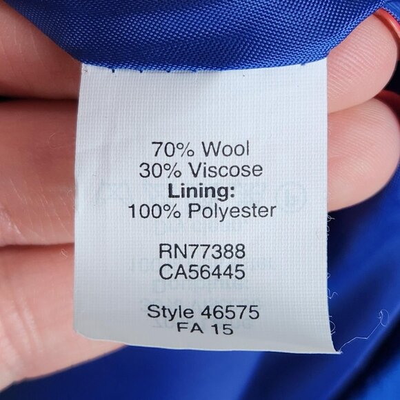 J Crew Skirt Womens 2 Blue Wool Blend Knee Length Pencil Classic Career Casual - Picture 9 of 10